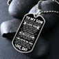 To My Son -- Do Your Best Dog Tag
