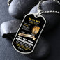 To My Son - THIS OLD LION Dog Tag