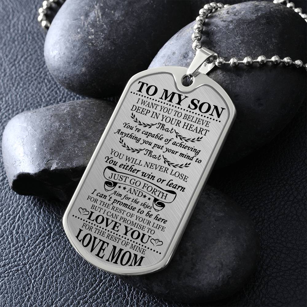 To My Son Just Go For It From Mom
