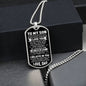 To My Son -- Do Your Best Dog Tag