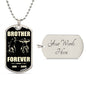 Brother Forever | 2 Name Bikers | Blk Tan | Dog Tag