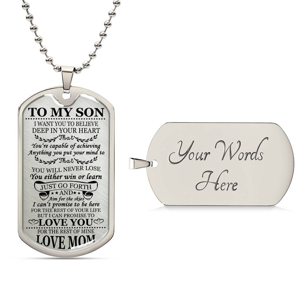 To My Son Just Go For It From Mom