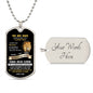 To My Son - THIS OLD LION Dog Tag