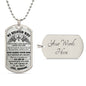 My Beloved Wife | I Watched You Suffer Dog Tag