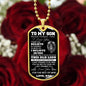 To My Son Dog Tag