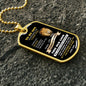 To My Son - THIS OLD LION Dog Tag