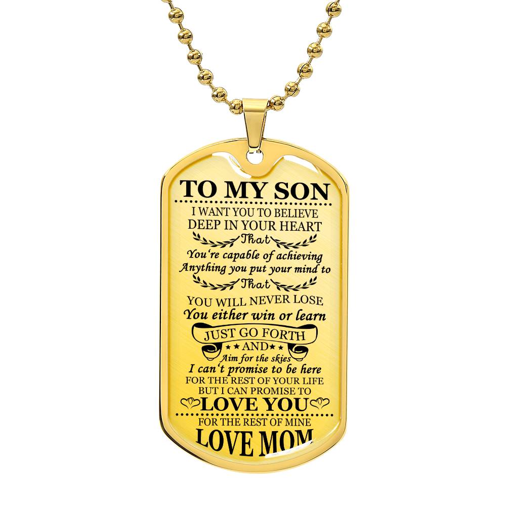 To My Son Just Go For It From Mom