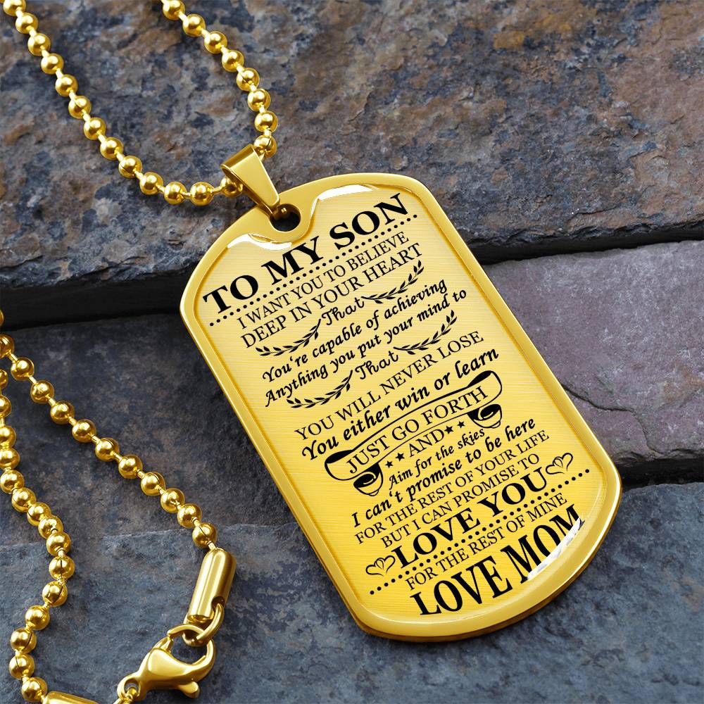 To My Son Just Go For It From Mom