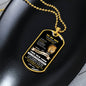 To My Son - THIS OLD LION Dog Tag