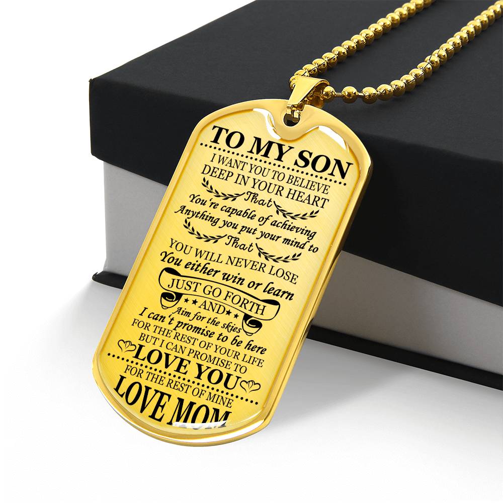 To My Son Just Go For It From Mom