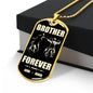 Brother Forever | 2 Name Bikers | Blk Tan | Dog Tag