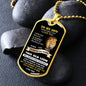 To My Son - THIS OLD LION Dog Tag
