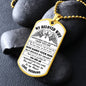 My Beloved Wife | I Watched You Suffer Dog Tag