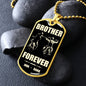 Brother Forever | 2 Name Bikers | Blk Tan | Dog Tag