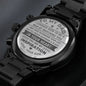 Engraved Black Watch - From Son