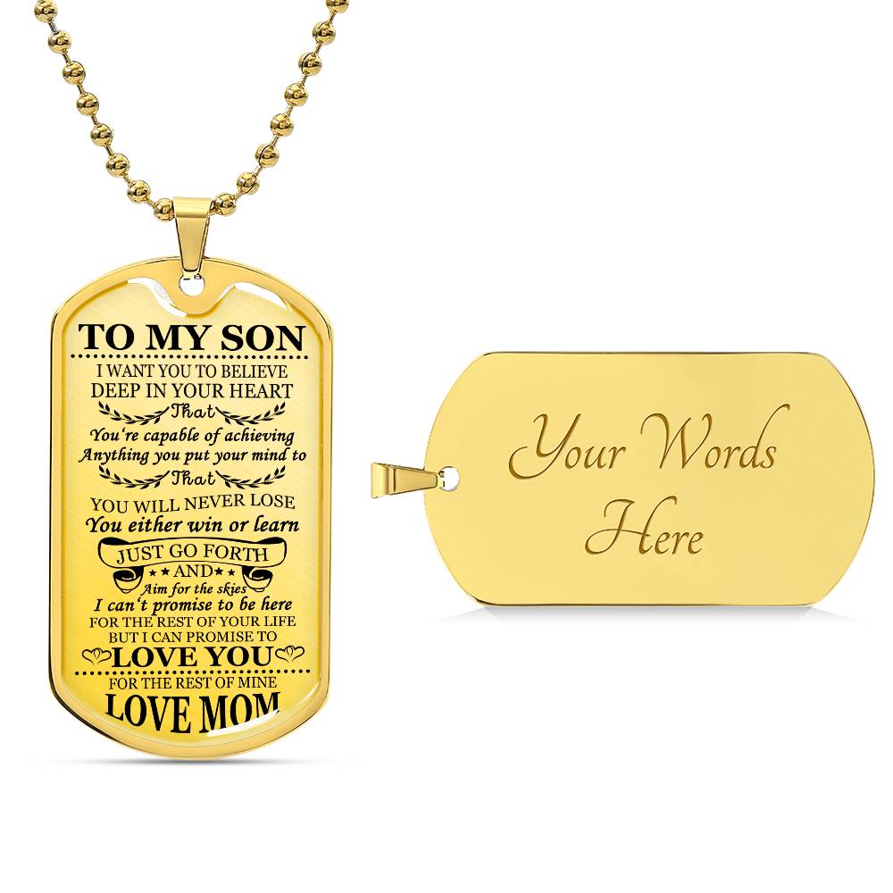 To My Son Just Go For It From Mom