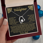 To My Daughter | Always My Little Girl -- Love, dad | Forever Love Necklace