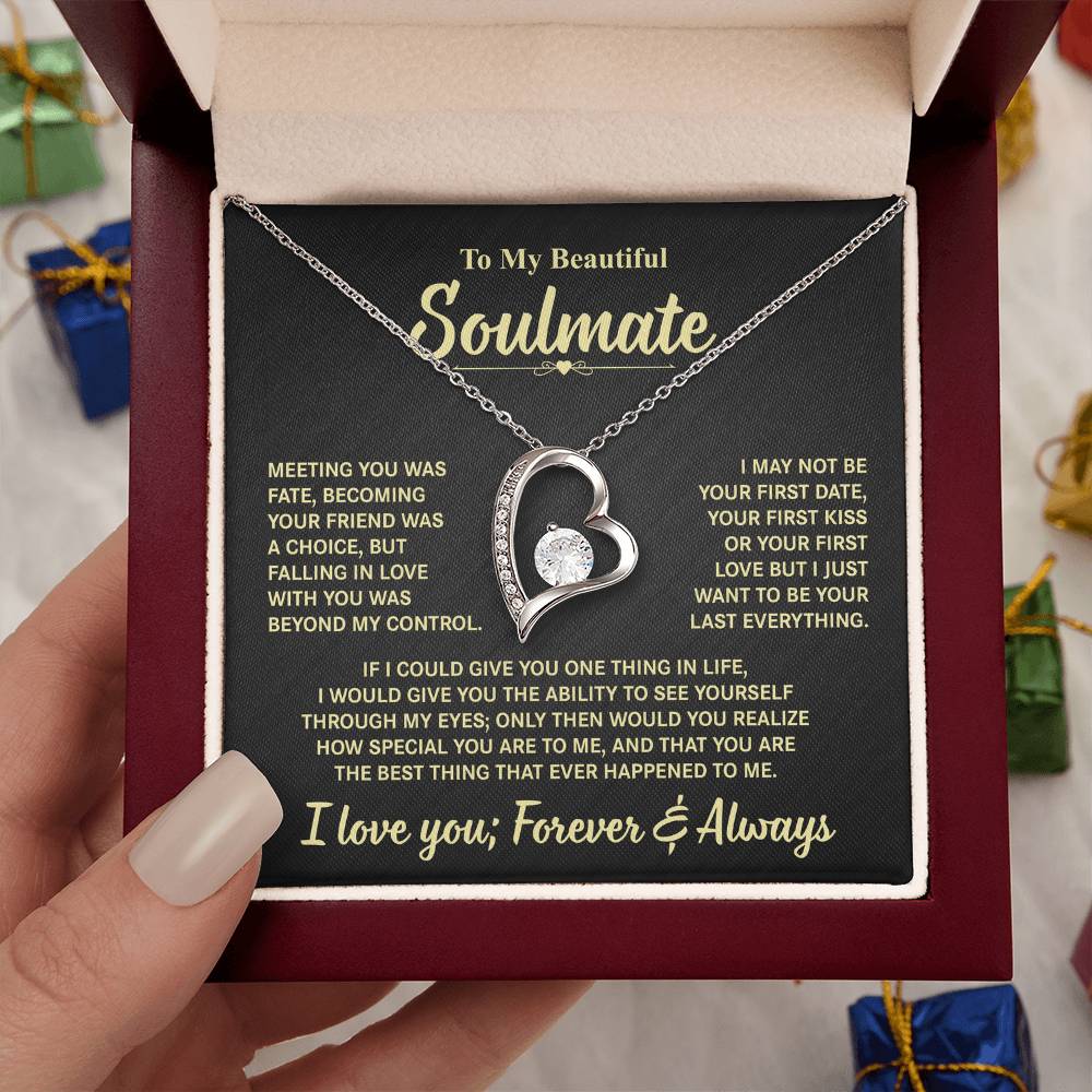 To My Beautiful Soulmate | Forever Love Necklace