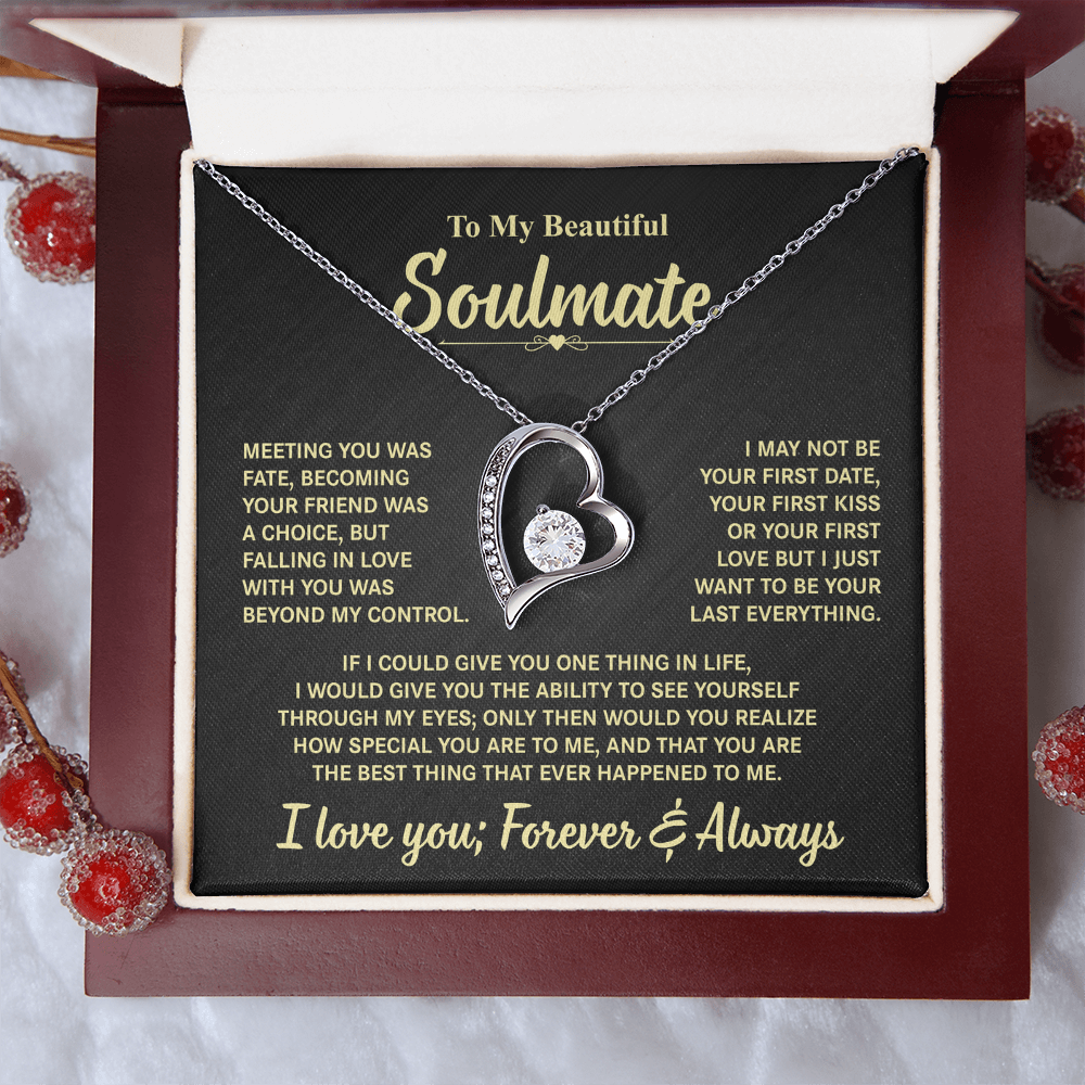 To My Beautiful Soulmate | Forever Love Necklace