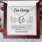 I Am Sorry| I Did Something I Can't Take Back | Wth Blk | Forever Love Necklace