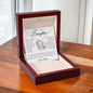 To My Precious Daughter- Love Mom | Pink | Forever Love Necklace