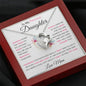 To My Precious Daughter- Love Mom | Pink | Forever Love Necklace