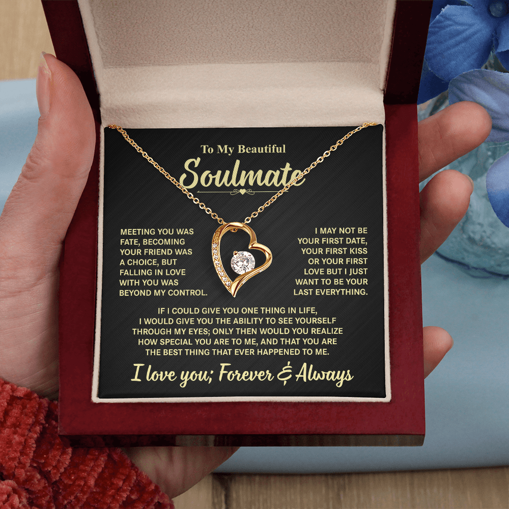 To My Beautiful Soulmate | Forever Love Necklace