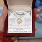 To My Beautiful Daughter | Pages of Life End Purple | Forever Love Necklace