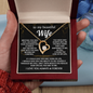 To My Beautiful Wife | Always & Forever | Forever Love Necklace