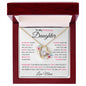 To My Precious Daughter- Love Mom | Pink | Forever Love Necklace