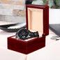 Engraved Black Watch - From Son