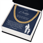 To My Daddy | You are My First Hero, I Love You. | Cuban Link| Blue