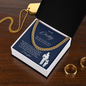 To My Daddy | You are My First Hero, I Love You. | Cuban Link| Blue
