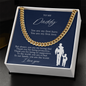 To My Daddy | You are My First Hero, I Love You. | Cuban Link| Blue