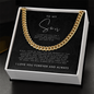 To My Son | Forever and Always | Cuban Link Chain