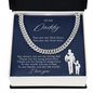 To My Daddy | You are My First Hero, I Love You. | Cuban Link| Blue