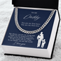 To My Daddy | You are My First Hero, I Love You. | Cuban Link| Blue