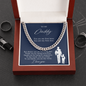 To My Daddy | You are My First Hero, I Love You. | Cuban Link| Blue