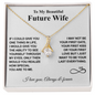 To My Beautiful Future Wife | Love You Always & Forever |White