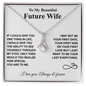 To My Beautiful Future Wife | Love You Always & Forever |White