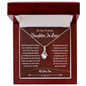 To Our Future Daughter In Law | We Did Not Choose You | Alluring Necklace