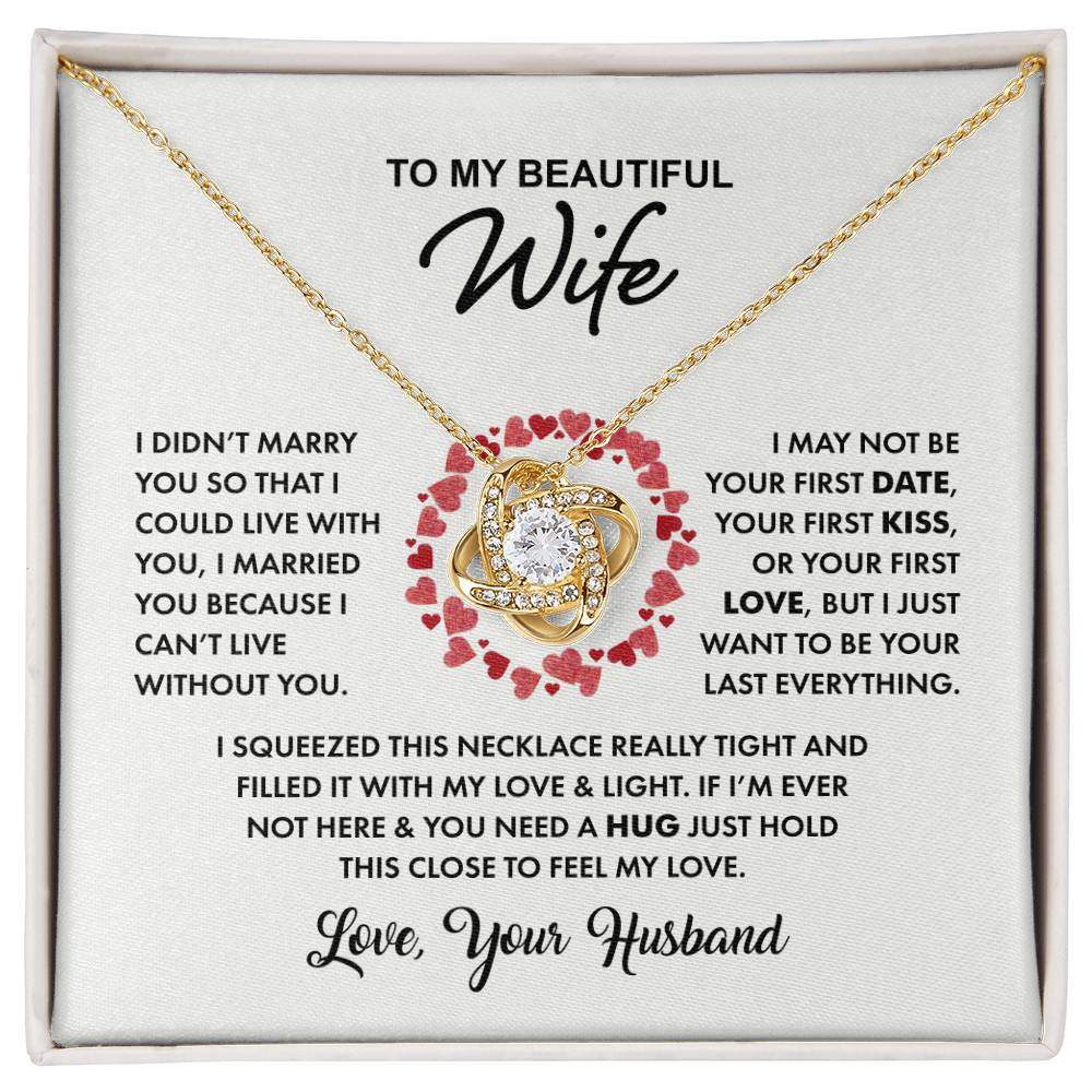 To My Beautiful Wife-Hearts Center