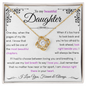 To My Beautiful Daughter | Pages of Life End | Purple| Love Knot