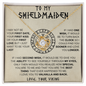 To my Shieldmaiden - I Love You To Valhalla And Back | Love Knot Necklace