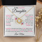 To My Precious Daughter- Love Mom Pink Words