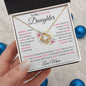 To My Precious Daughter- Love Mom Pink Words