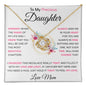 To My Precious Daughter- Love Mom Pink Words