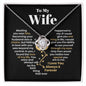 To My Wife-- Heart Shape -- Gold Flower-