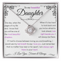 To My Beautiful Daughter | Pages of Life End | Purple| Love Knot