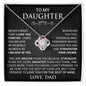 To My Daughter-Love Dad- Never Forget You Are Braver Blk Crown